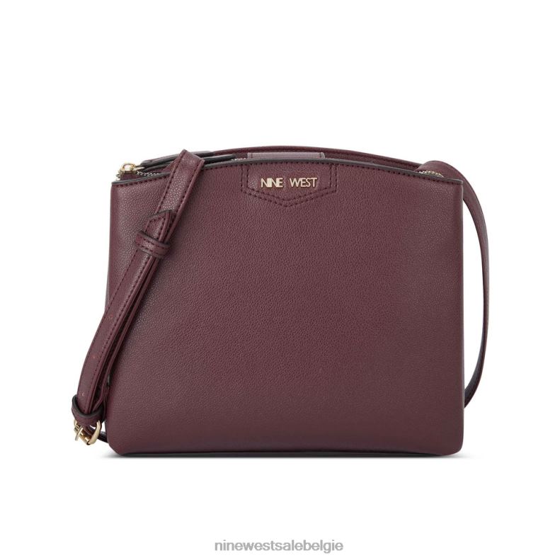 Nine West L48XT2560 merlot jorie mini-jetset crossbody