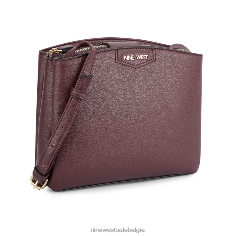 Nine West L48XT2560 merlot jorie mini-jetset crossbody