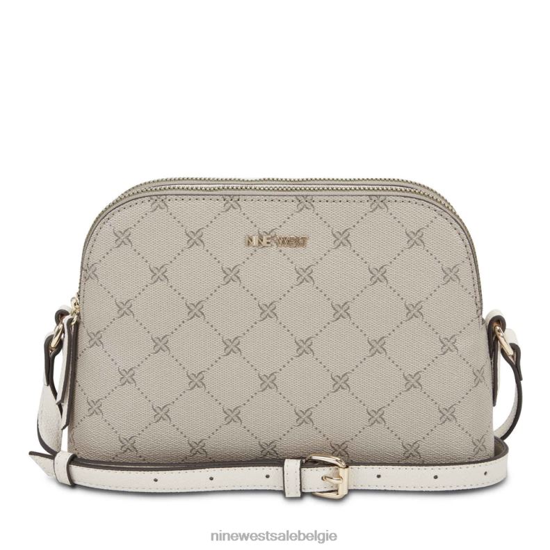 Nine West L48XT2611 hazelaar-logo/melk cyra een lijst crossbody