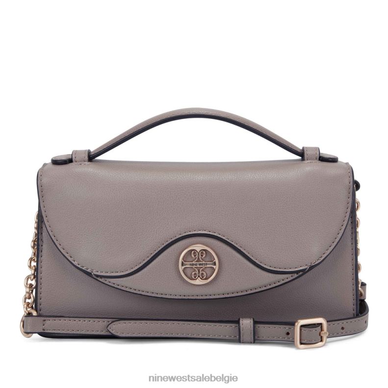 Nine West L48XT2616 grijze steen mini-crossbodyflap van Genève