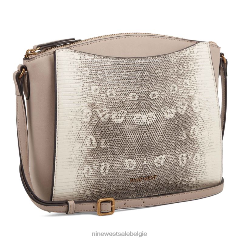 Nine West L48XT2621 natuurlijke multi Paisley-crossbody