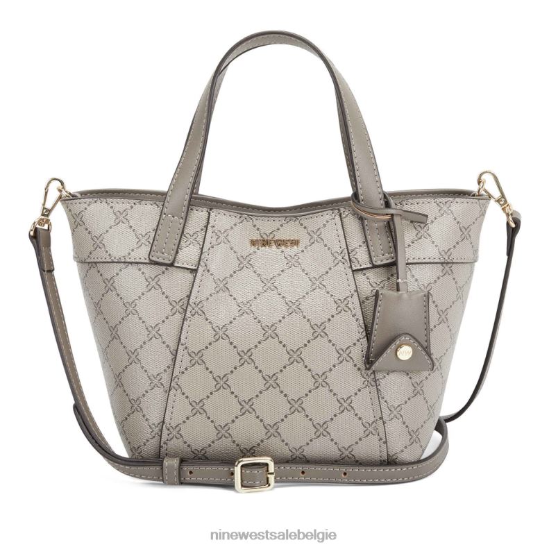 Nine West L48XT2627 beige logo/vuursteen Sunnyside mini-crossbodytas