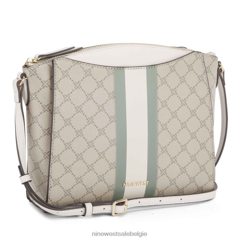 Nine West L48XT2630 beige logo/aloë Paisley-crossbody