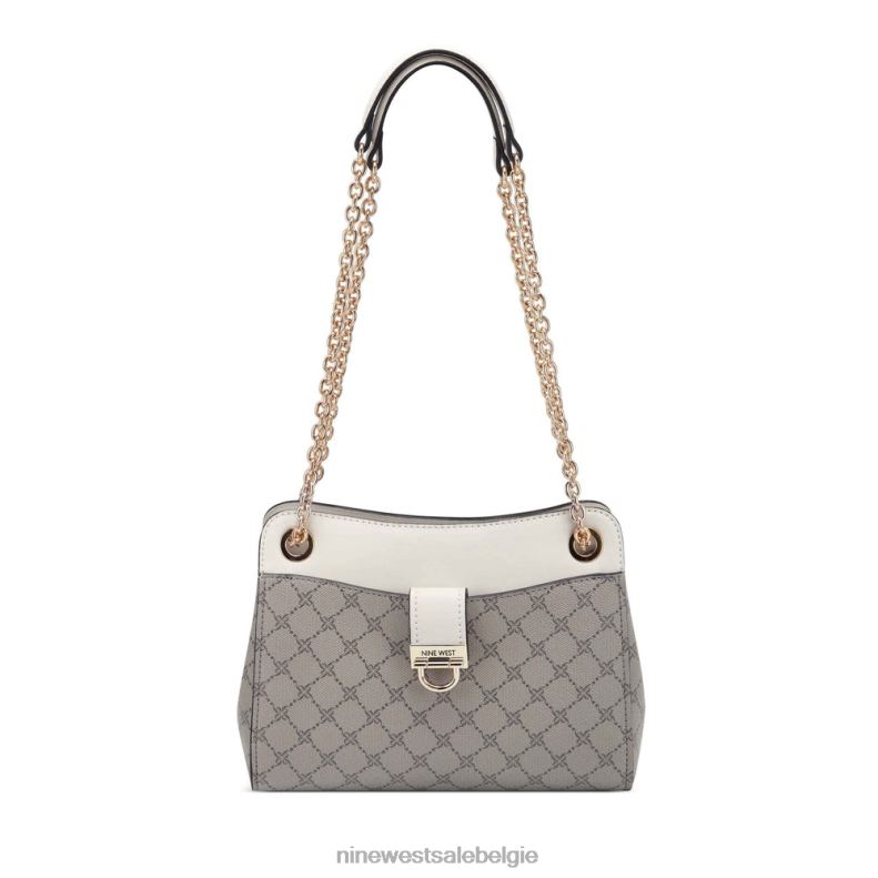 Nine West L48XT2640 beige logo/melk Clara converteerbare crossbody