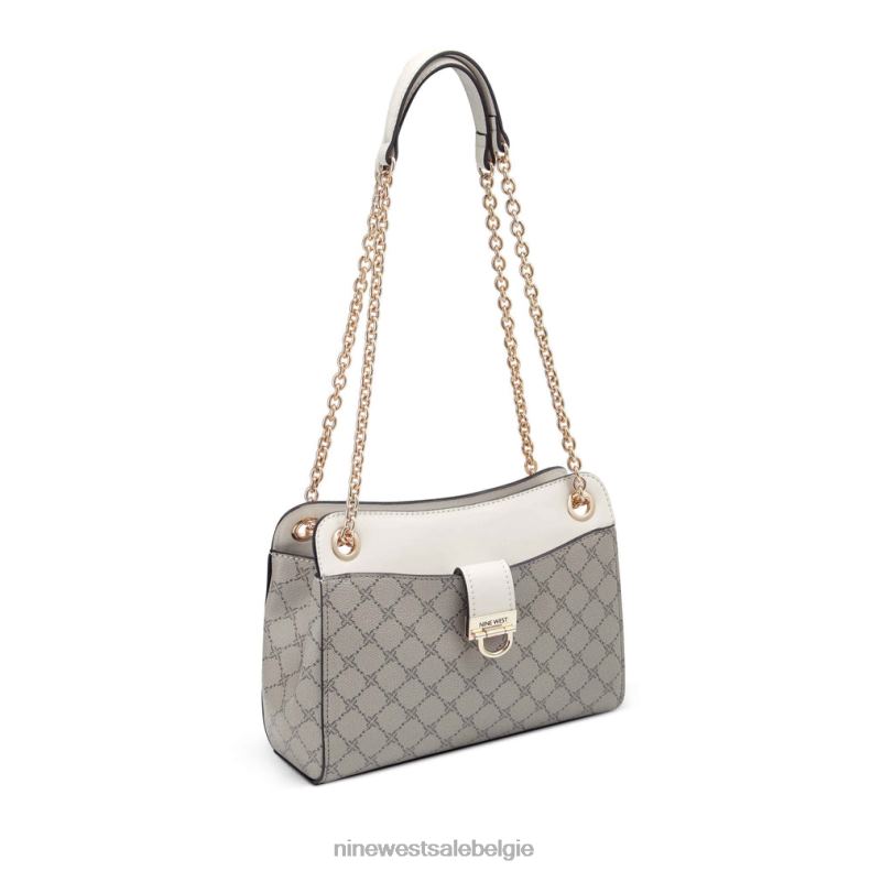 Nine West L48XT2640 beige logo/melk Clara converteerbare crossbody