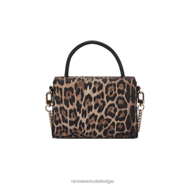 Nine West L48XT2656 luipaard Skylar mini-crossbodyflap