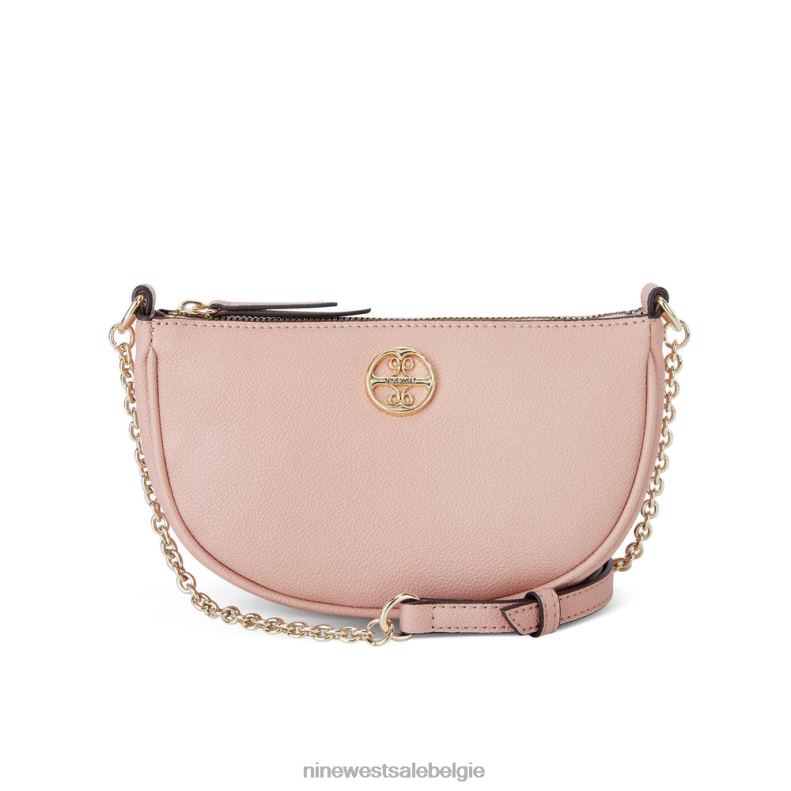 Nine West L48XT2662 terra roze Maud mini-crossbody-ritssluiting aan de bovenkant