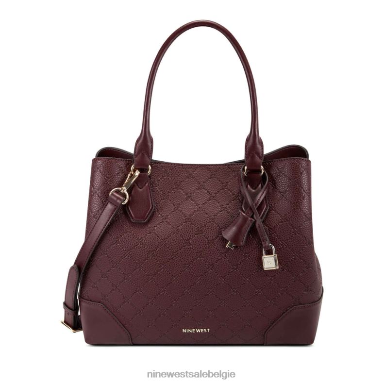 Nine West L48XT2734 Merlot-logo Brooklyn jetset draagtas