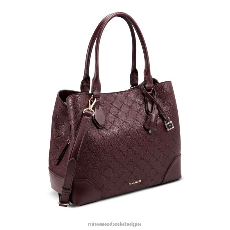 Nine West L48XT2734 Merlot-logo Brooklyn jetset draagtas