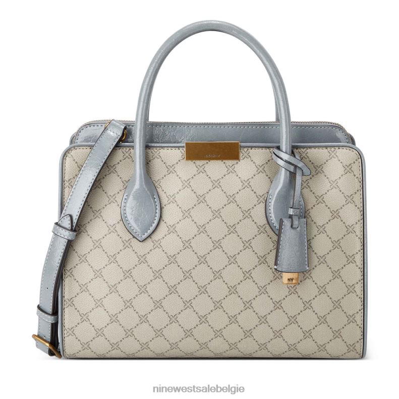 Nine West L48XT2763 beige logo/leisteen Susan Jetset schooltas