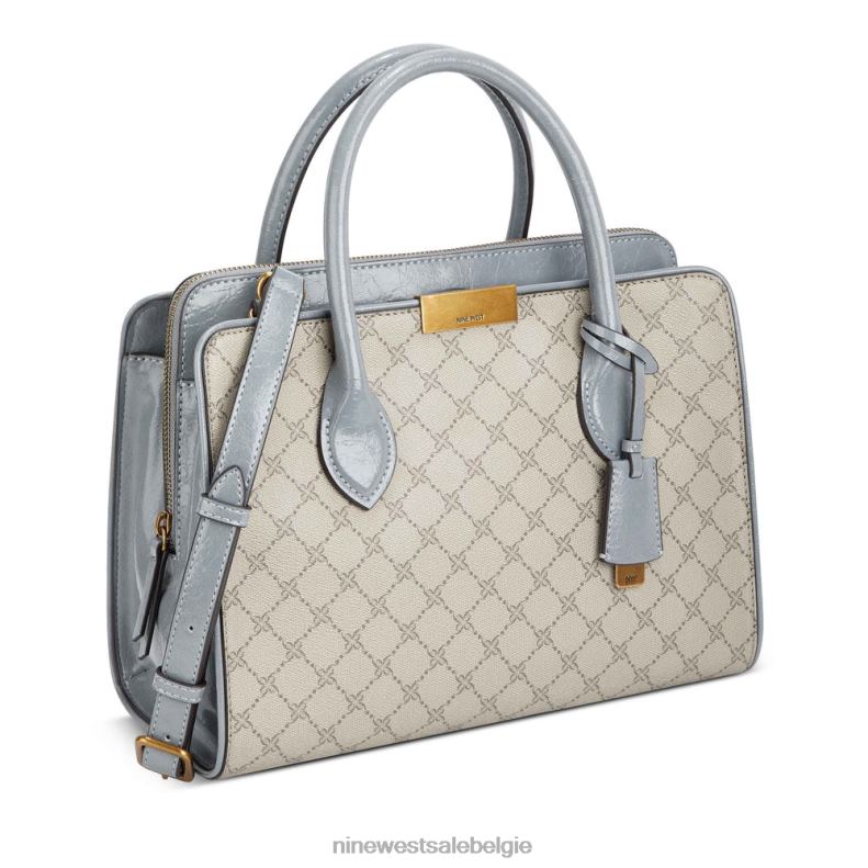 Nine West L48XT2763 beige logo/leisteen Susan Jetset schooltas