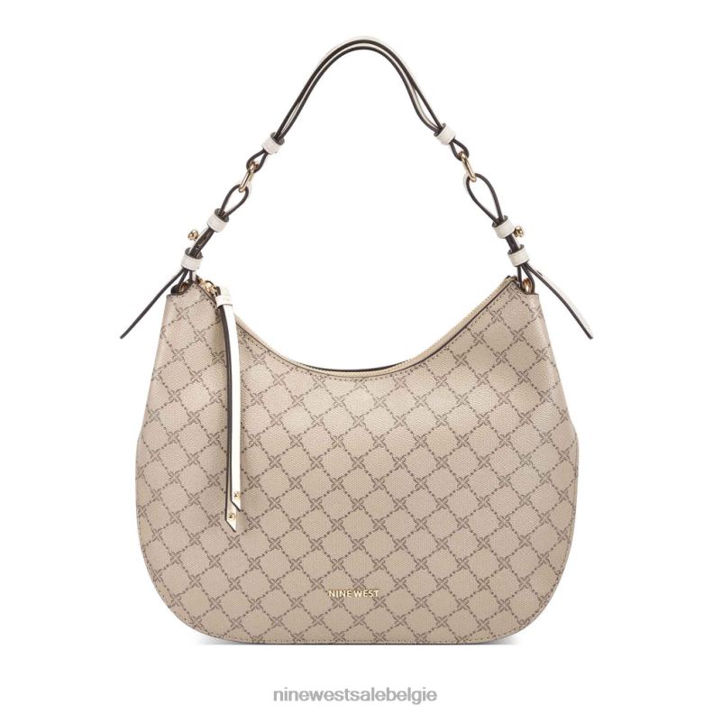 Nine West L48XT2793 beige logo/melk irina hobo