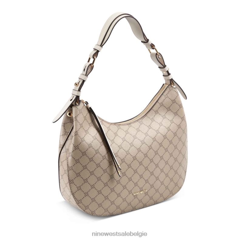 Nine West L48XT2793 beige logo/melk irina hobo