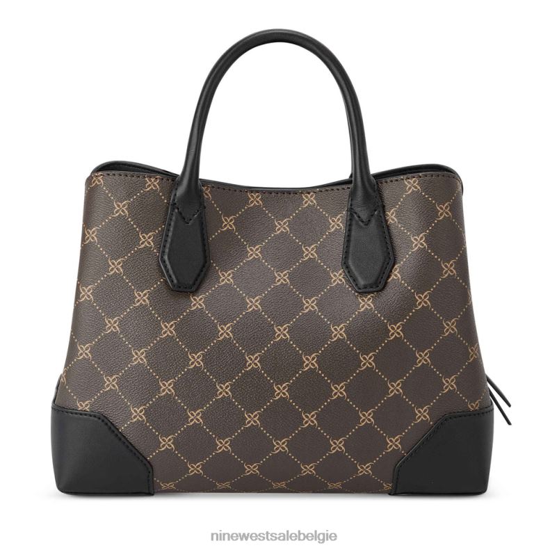 Nine West L48XT2796 bruin zwart Brooklyn jetset schooltas