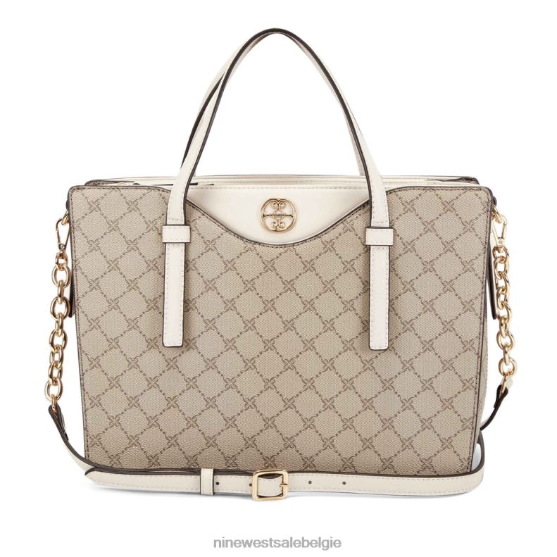 Nine West L48XT2825 beige logo/melk jetset tas van Genève