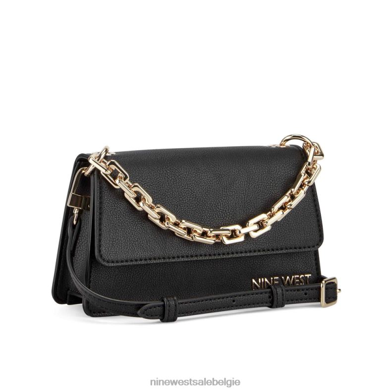 Nine West L48XT2413 zwart anais mini-crossbodyflap