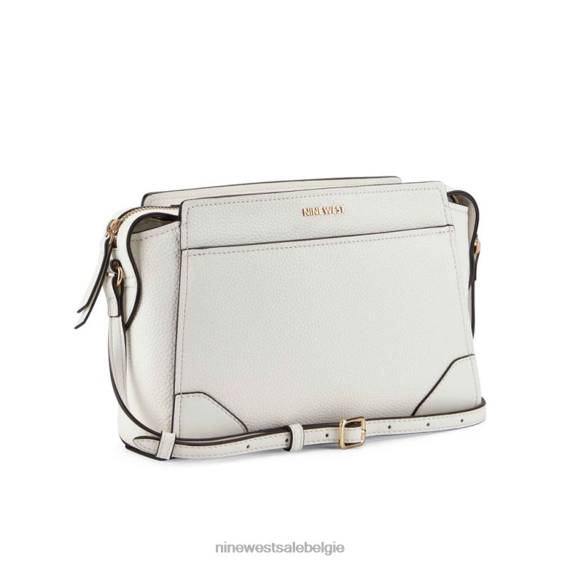 Nine West L48XT2437 optische witte kiezelsteen Brooklyn jetset crossbody