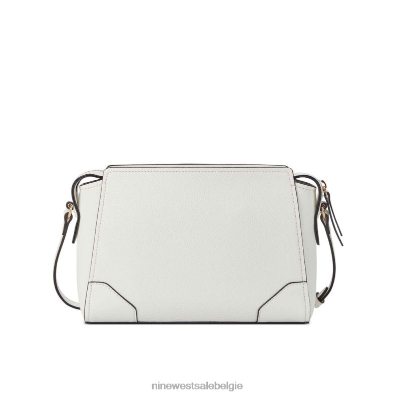 Nine West L48XT2437 optische witte kiezelsteen Brooklyn jetset crossbody