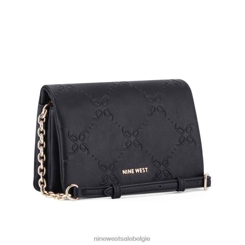 Nine West L48XT2459 zwart dixie mini-crossbodyflap