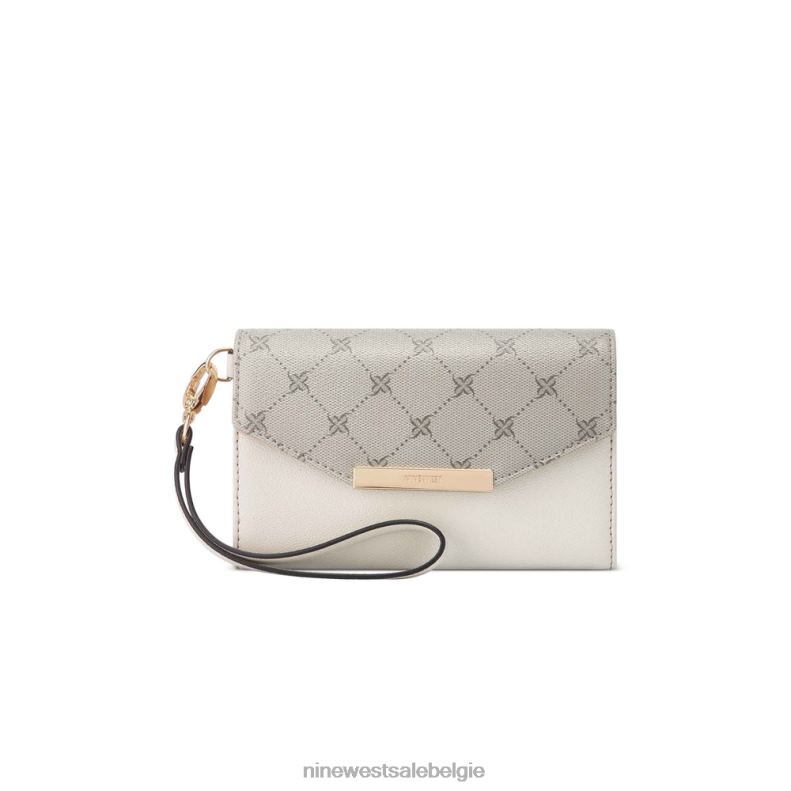 Nine West L48XT2502 hazelaar-logo/melk Laney telefoon crossbody