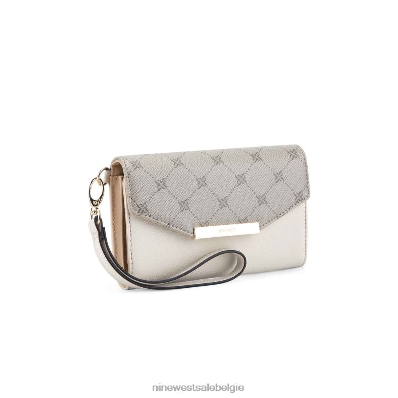 Nine West L48XT2502 hazelaar-logo/melk Laney telefoon crossbody